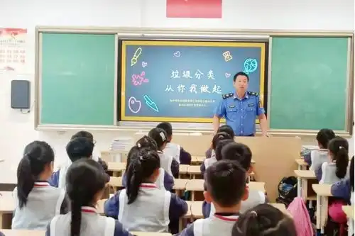 永嘉岩头六一儿童节小手拉大手垃圾分类科普教育进校园