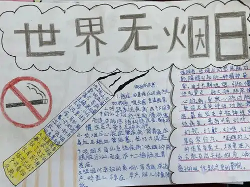 携手创建无烟环境,共享健康文明生活日照港第一小学开展世界无烟日主题教育活动