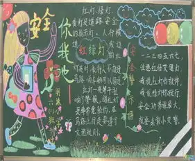 交通安全黑板报交通安全伴我行