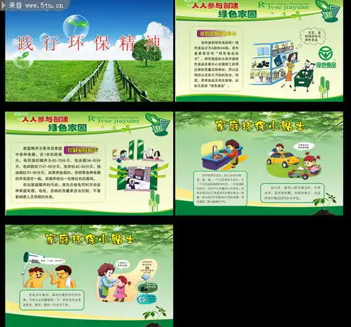 绿色环保手抄报图片素材