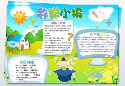 收藏这些趣味数学手抄报,寒假作业不用愁