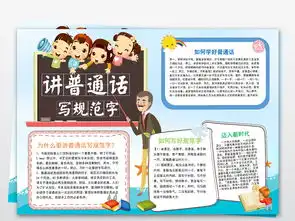 word简单讲普通话写规范字小报迈向新时代手抄报图片素材语文手抄报大全worddoc模板下载17.01mb学科手抄报
