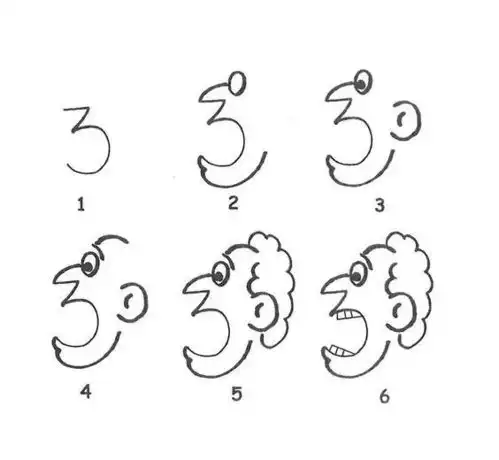 每日一画各种字母恐龙和动物的简笔画,很全