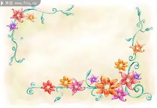 唯美植物边框素材鲜花插画素材
