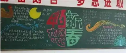 2021庆祝元旦黑板报八年级设计2021庆祝元旦黑板报八年级图片查字典板报网