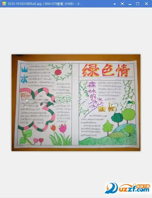 植树节手抄报资料植树节手抄报图片大全jpg格