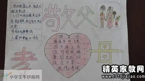 重阳节手抄报内容关于孝敬父母名人名言
