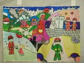 快来欣赏吧第三届儿童消防绘画作品展示一