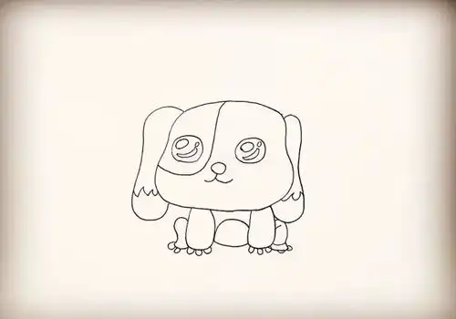 简笔画小狗