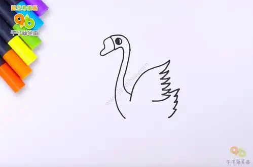 儿童唐诗简笔画咏鹅