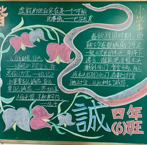 争做诚实守信好少年