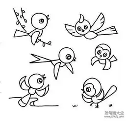 小鸟简笔画怎么画