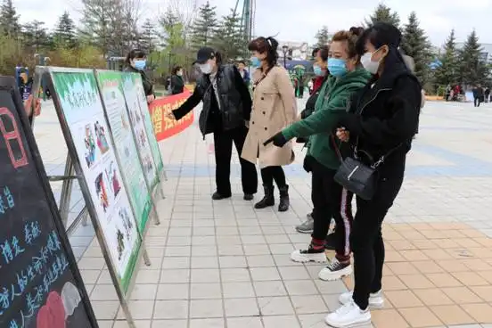 敦化新闻网渤海街开展防灾减灾宣传活动