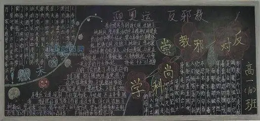 你认为中学生办黑板报,具体都有什么好处呢