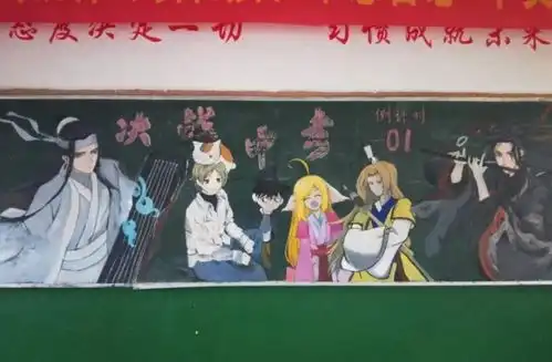 初中生黑板报走红,老师看后舍不得擦,网友灵魂画手
