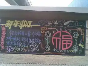 求主题是新年新气象的黑板报图片,要好看点的,高中水平