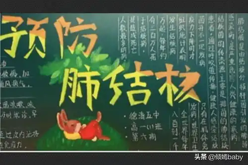 预防肺结核手抄报防治肺结核的黑板报怎么画写什么内容