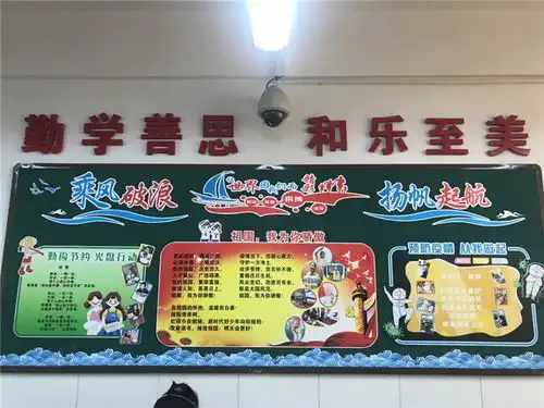 南通路小学积极组织乘风破浪,扬帆起航主题板报活动