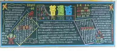 推广普通话黑板报推广普通话内容