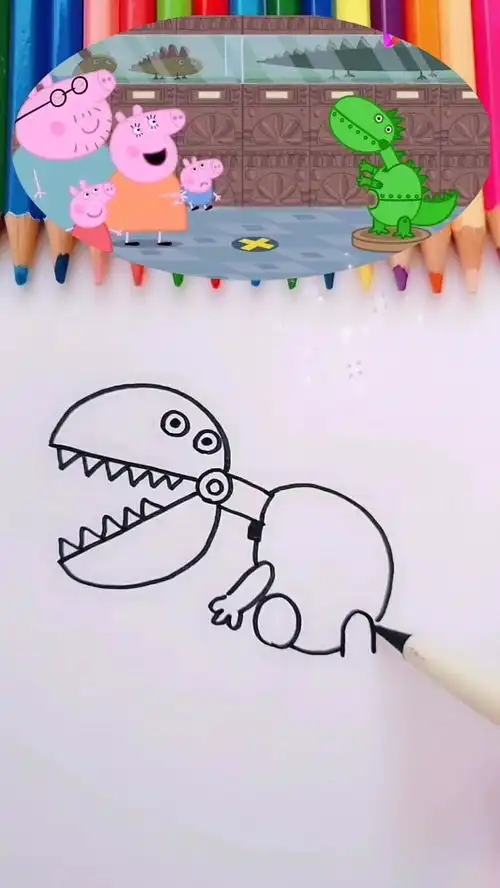简笔画小猪佩琪