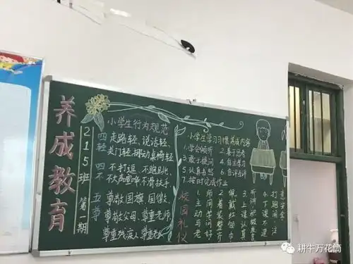 无声胜有声,文化来育人邵东县城区第三完全小学举行养成教育在我心中黑板报评比活动